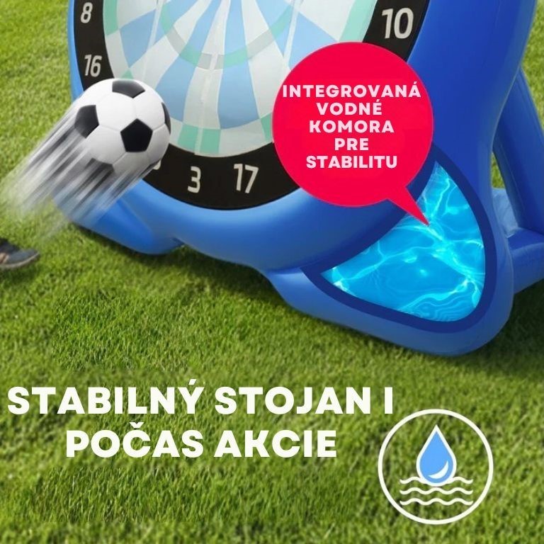 EasyMaxx Nafukovací futbalový terč 100 x 150 x 152 cm 19744 (2)